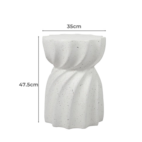 Levede Side Table End Terrazzo Hourglass-1910113292962107394