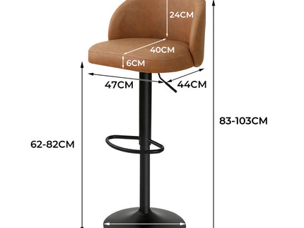 Levede Rolling  Bar Stool-1954802408009895938