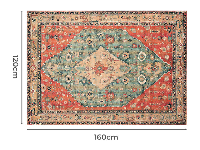 Marlow Floor Rug Vintage Polyester Washable Area Rugs-2011971110777786370