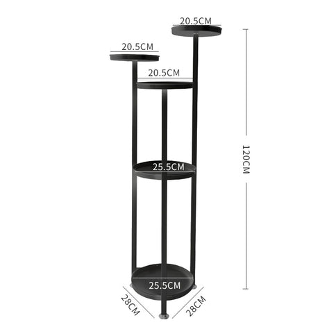 Levede Plant Stand Outdoor Indoor Flower Black Large-1864184712164151298