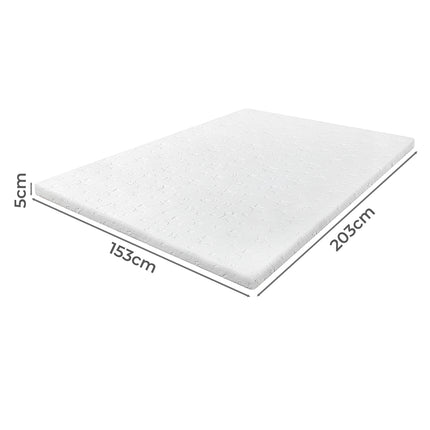 Dreamz Memory Foam Mattress Topper King Single 5cm-2017004948172181506