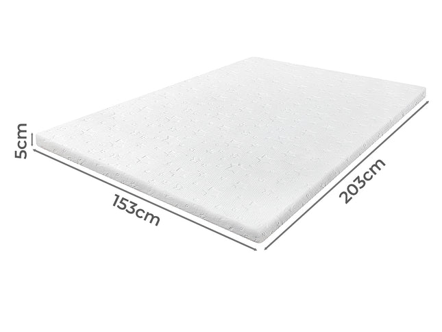 Dreamz Memory Foam Mattress Topper King Single 5cm-2017004948172181506