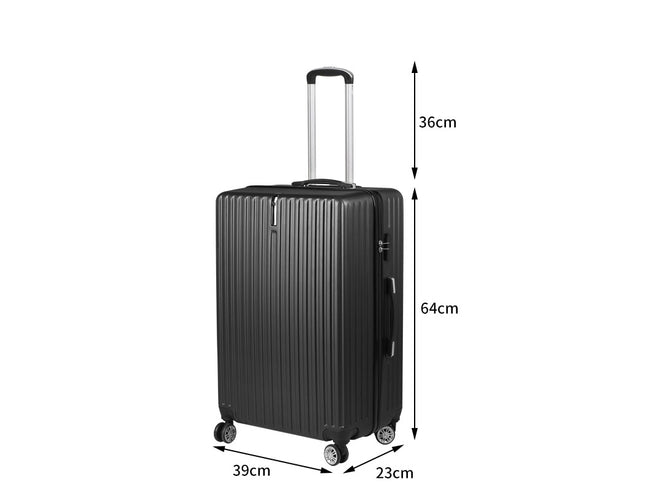 Slimbridge 24" Inch Luggage Suitcase Black 24 inch-1975420479745429506