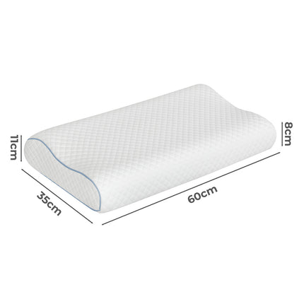 Dreamz Memory Pillow Supprt Shoulder FoamWhite Pillowcase-1973193536794923010