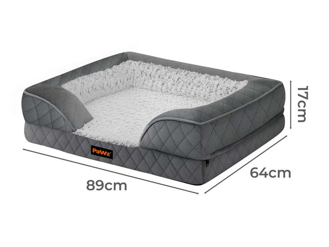 Pawz Orthopedic Memory Foam Pet Bed Dog Washable Mat-2029387308742086658