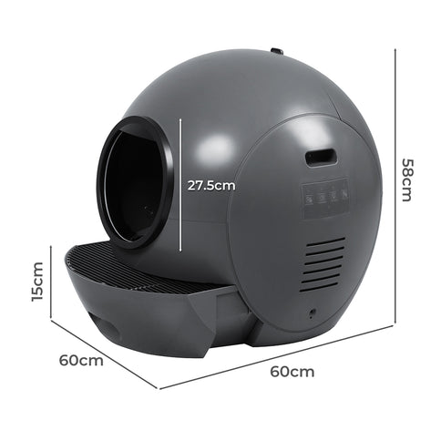 Pawz Smart Cat Litter Box Self-Cleaning Enclosed-1910112218037489666