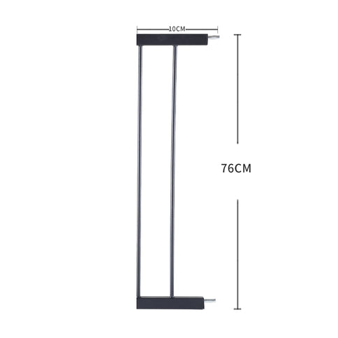 Levede Baby Safety Gate Adjustable Pet Black 10cm Extension-1910113186946879490