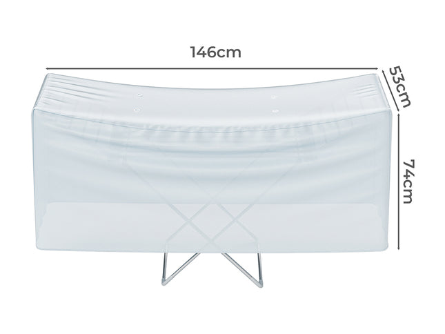 Levede Electric Heated Clothes Airer Cover Grey-1910112201109278722