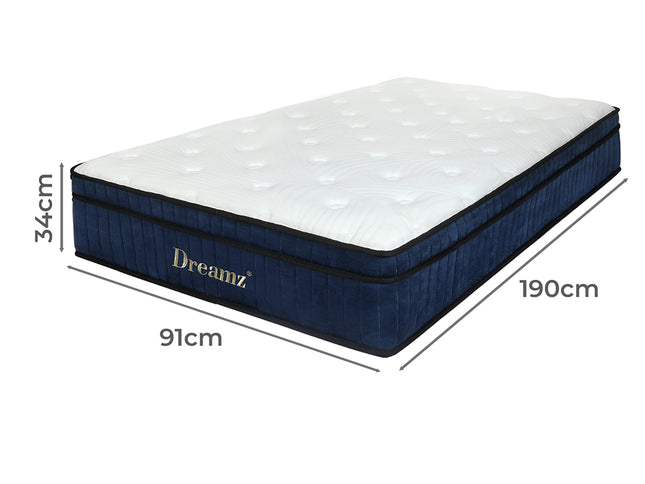 Dreamz 7 Zone Pocket Spring Mattress Medium Firm Single-2006733416254541826