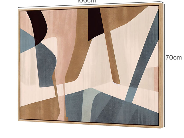 Yezi  Wall Art Canvas Modern Abstract 70×100cm Framed Artwork Home Office Decor-2050059006847881218