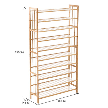 Levede Bamboo Shoe Rack Storage Wooden-1975420510657449986