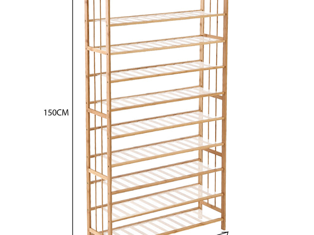 Levede Bamboo Shoe Rack Storage Wooden-1975420510657449986