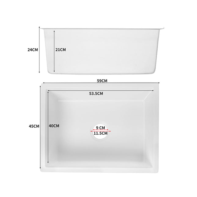 Granite Kitchen Sink Laundry Stone Sinks White-1973193933953568770