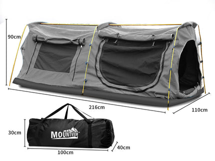 Mountview King Single Swag Camping Swags Grey-1864184689074507778