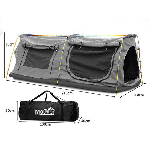 Mountview King Single Swag Camping Swags Grey-1864184689074507778