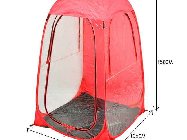 2x Mountview Pop Up Tent Camping Weather Red-1864184680048365570
