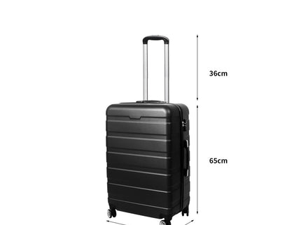 Slimbridge 24" Luggage Case Suitcase Black 24 inch-1864184365202935810