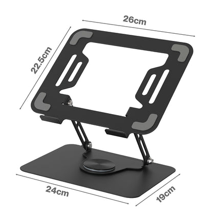 Levede Portable Laptop Stand 360 Rotating Bracket Foldable Laptop Desk Holder-2065254308638756866