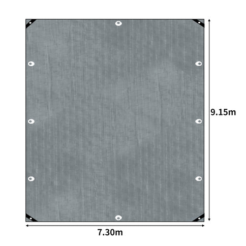 Manan Tarp Tarpaulin 200GSM Camping 7.3x9.15m-1864184735799054338