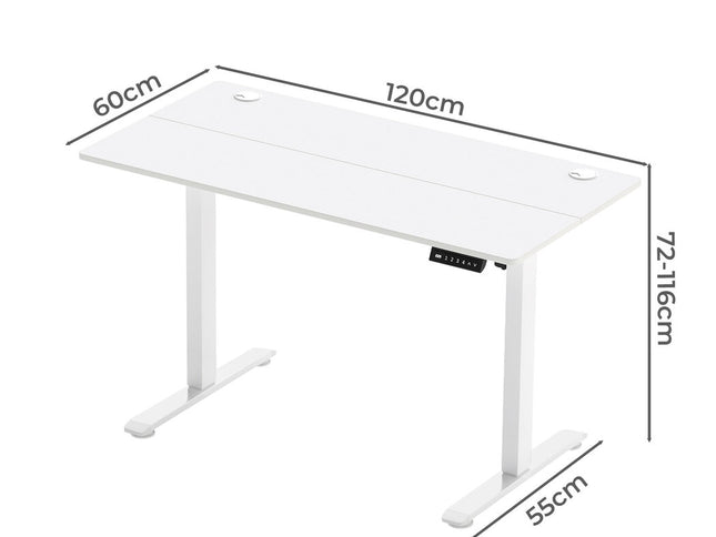 Levede Electric Standing Desk Height Adjustable 120cm-2006733411334623234