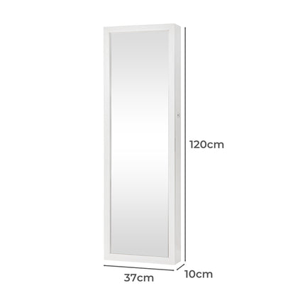 Levede Mirror Jewellery Cabinet LED-1975420469599408130