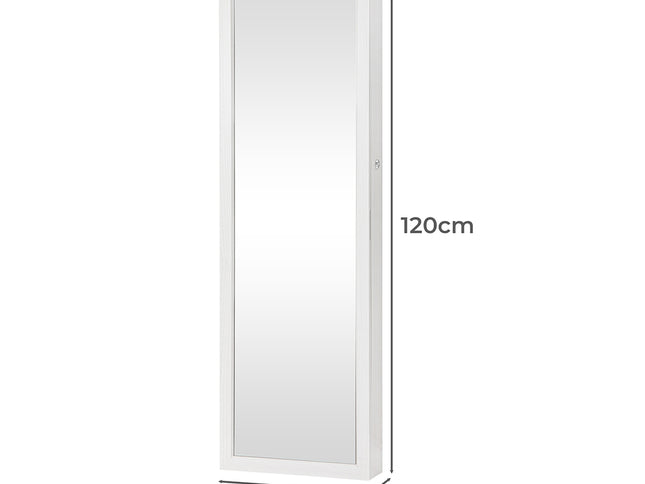 Levede Mirror Jewellery Cabinet LED-1975420469599408130