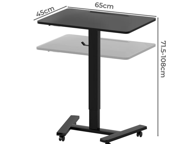 Levede Mobile Standing Desk Adjustable Height Table-2011971109553049602