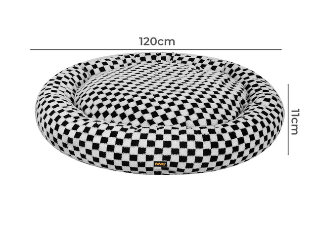 Pawz Circular Plush Dog Cosy Bed Calming Pet Plush Bed-2011971123671076866