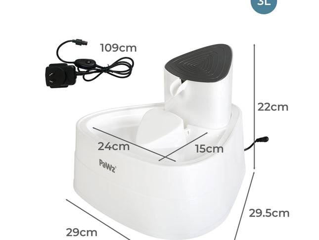PaWz Electric Pet Water Fountain Drinking-1975420396794679298