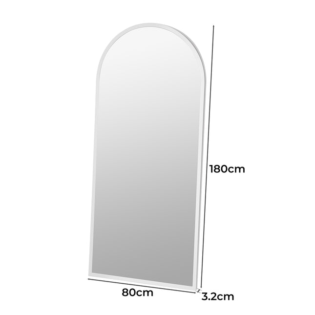 Yezi Floor Mirror Full Length Mirrors 1.8M White-1954803006545465346