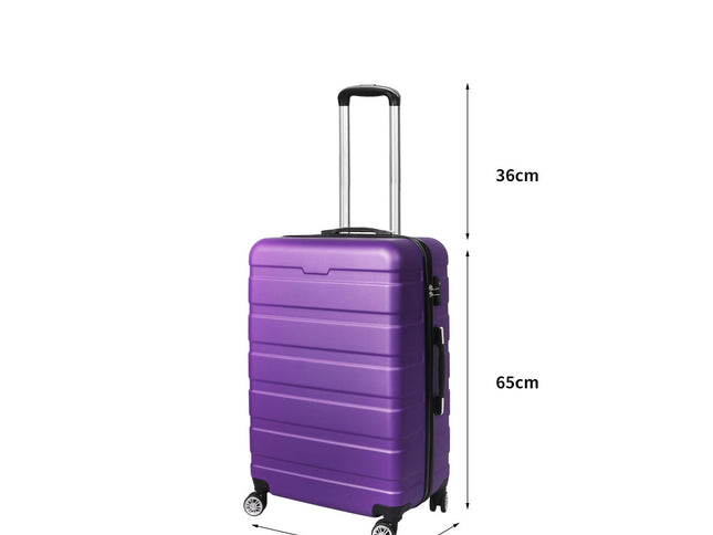 Slimbridge 24" Luggage Case Suitcase Purple 24 inch-1973193940404408322