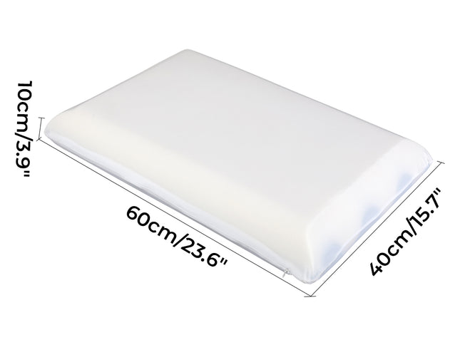 Dreamz Memory Foam Pillow Double Sided Soft Pillowcase Neck Shoulder Support-2029334095615627266