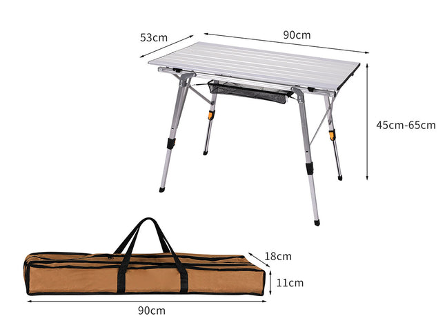 Levede Camping Table Roll Up Folding-1975420368927723522