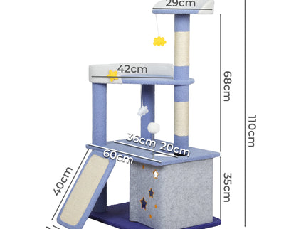 PaWz Cat Tree Kitten Furniture Condo-1864184555959881730
