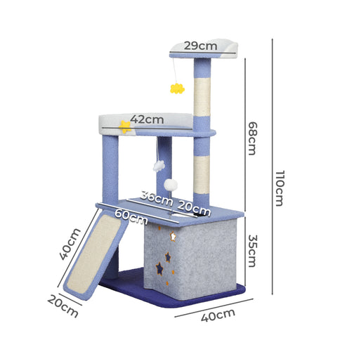 PaWz Cat Tree Kitten Furniture Condo-1864184555959881730