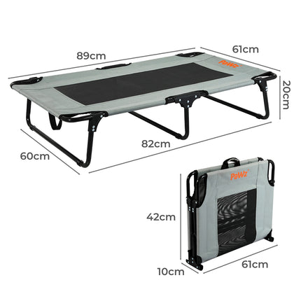 Pawz Pet Elevated Bed Dog Raised Trampoline Foldable Large M Size-2018816751361462274