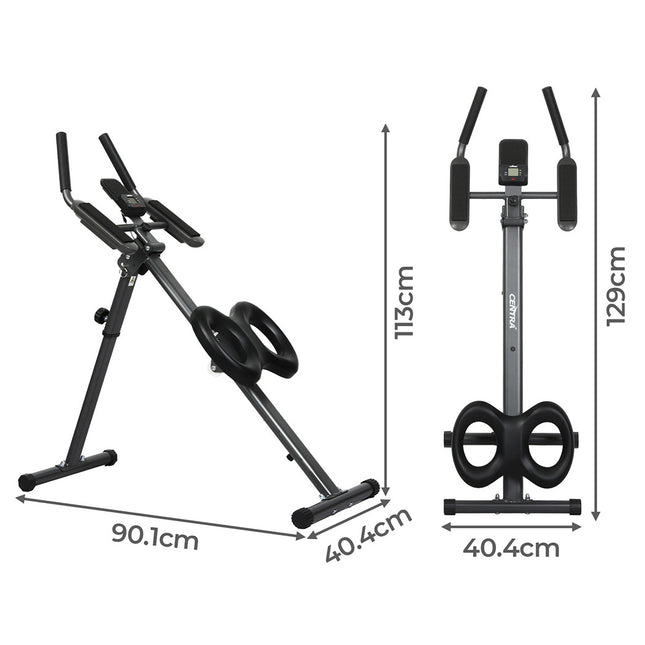Centra Foldable Adjustment Ab Machine Black-1954802454679916546