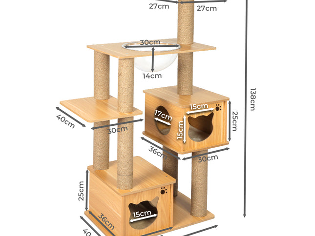 PaWz Cat Tree Scratching Post Scratcher-1975420460812341250