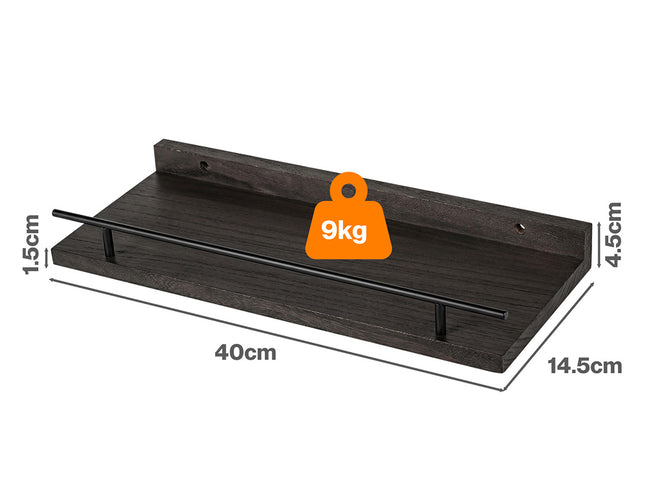 Levede Floating Wall Shelves  3 Pcs Wall Mounted Storage Display Rack Bedroom-2050059023952252930