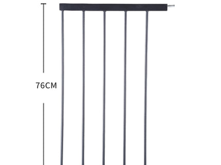 Levede Baby Safety Gate Adjustable Pet Black 45cm Extension-1942353292222926850