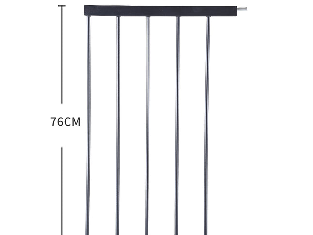 Levede Baby Safety Gate Adjustable Pet Black 45cm Extension-1942353292222926850