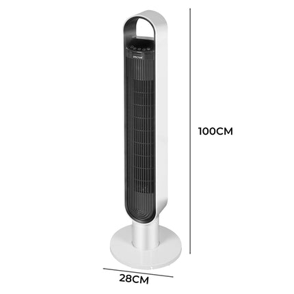 Spector Tower Fan Portable Oscillating White-1973193856379916290