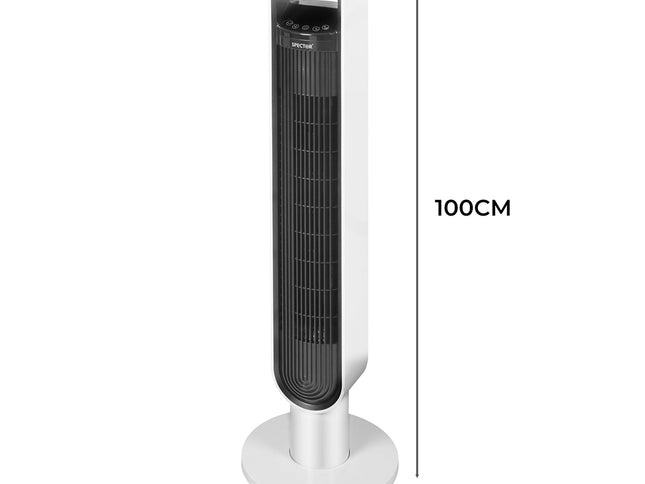 Spector Tower Fan Portable Oscillating White-1973193856379916290