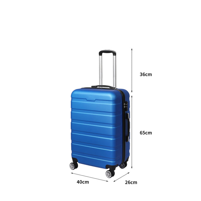 Slimbridge 24"Luggage Case Suitcase Blue 24 inch-1954802813880111106