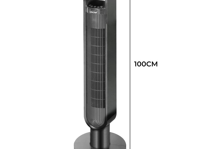 Spector Portable Bladeless Tower Fan Black-1973193856157618178