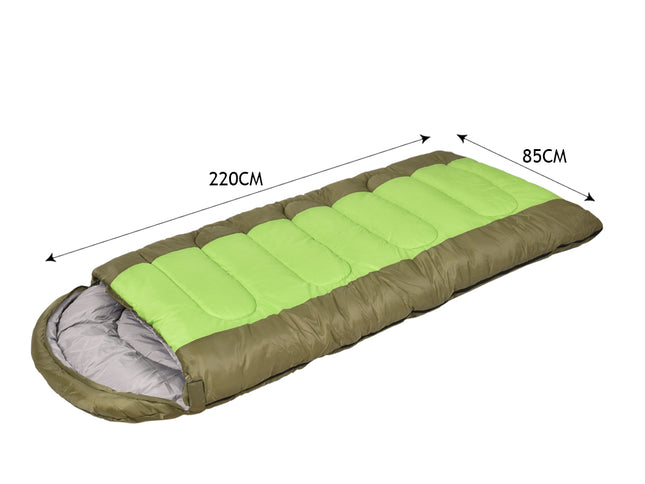 Mountview Sleeping Bag Outdoor Camping Green-1975420418386956290