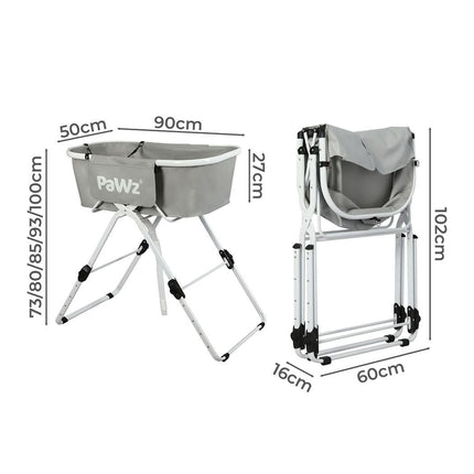 PaWz Pet Bathtub Adjustable Height Folding-1954802569662566402