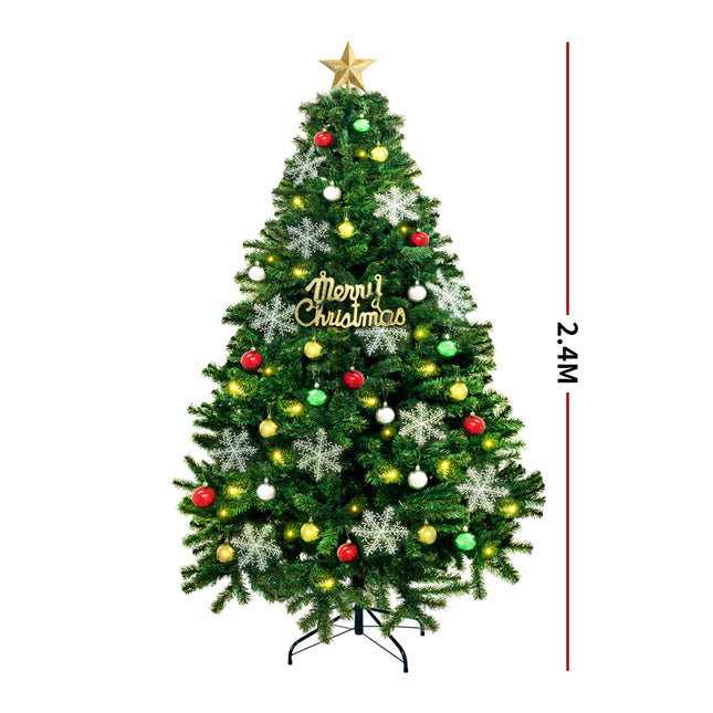 SANTACO Christmas Tree 2.4M 8Ft Xmas 2.4 Meter-1973193791405953026