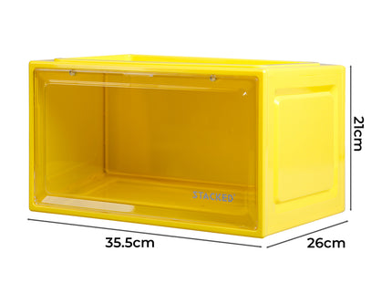 Stacked Sneaker Display Case 6x Clear Yellow-1864184616836009986