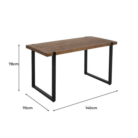 Levede Dining Table Industrial Wooden-1910113284334424066